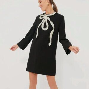 NWT Tuckernuck Black Bow Jamie Long Sleeve Sequins Mini Dress - XXL